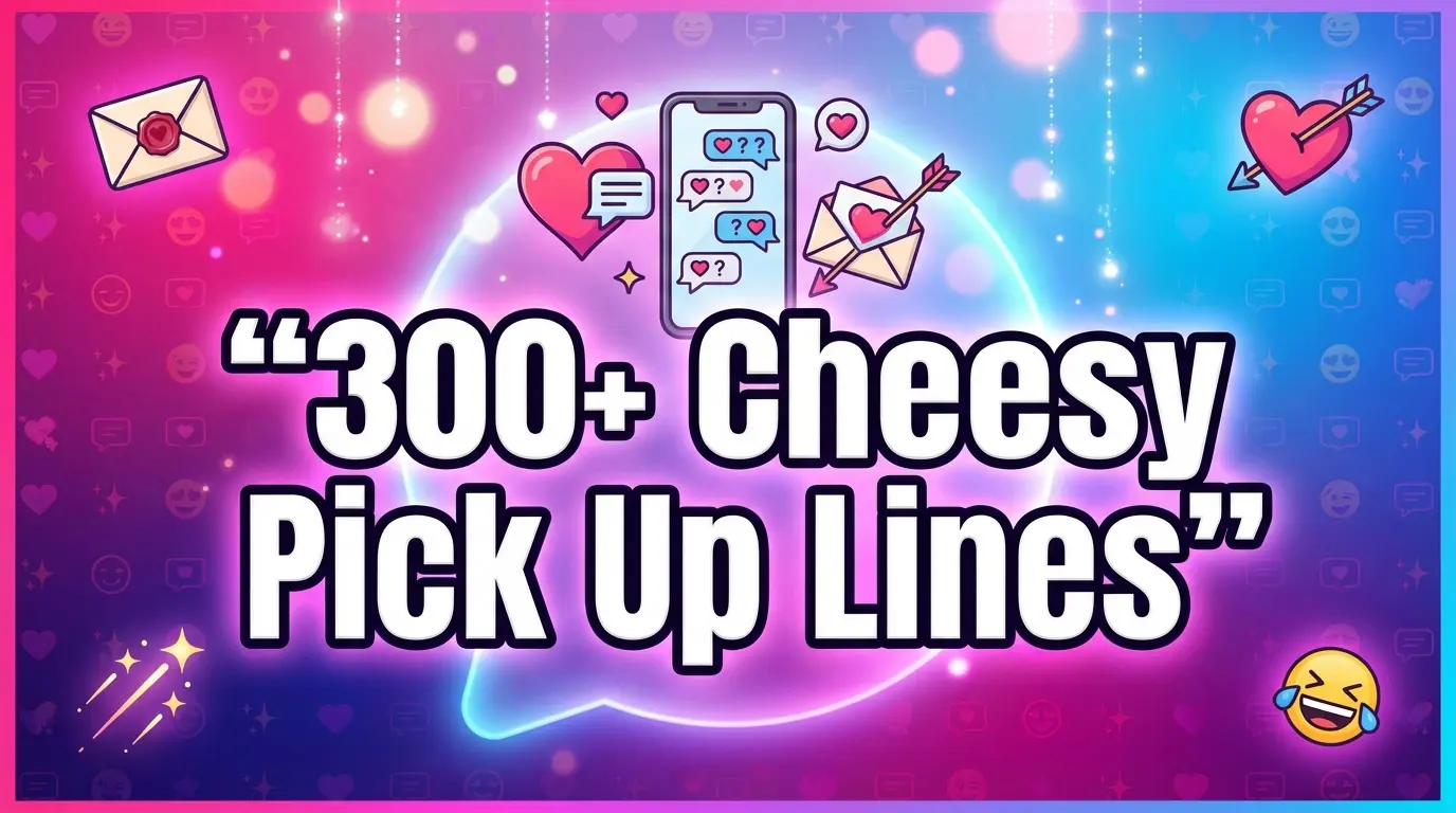 300+ Cheesy Pick Up Lines