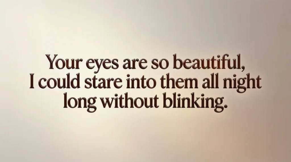 dirty pick up lines about eyes