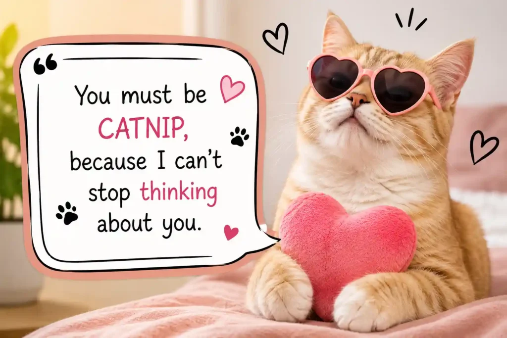 best cat pick up lines image