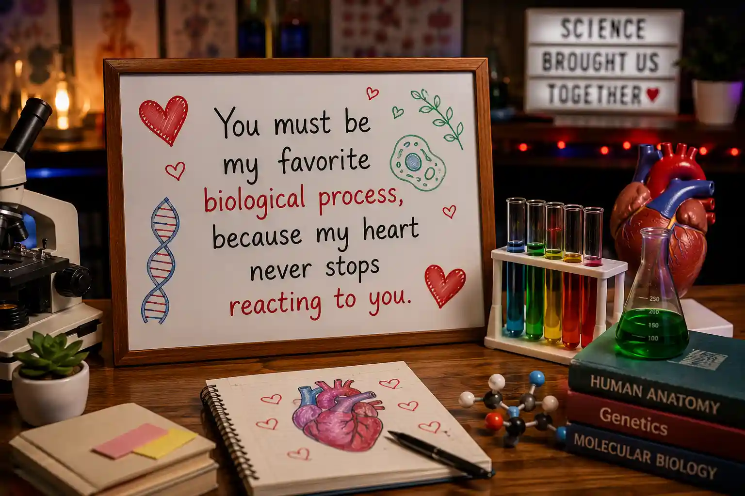 biology pick up lines image