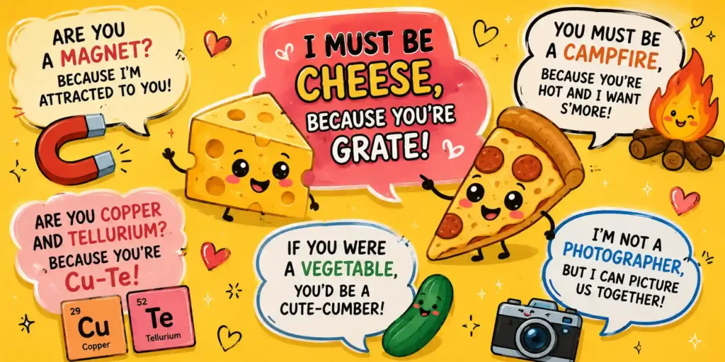 cheesy yet strangest pick up lines image