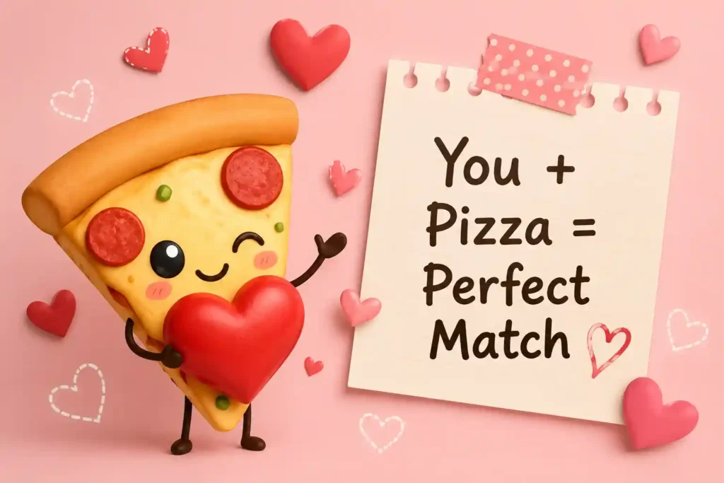 cute pizza pick up lines image
