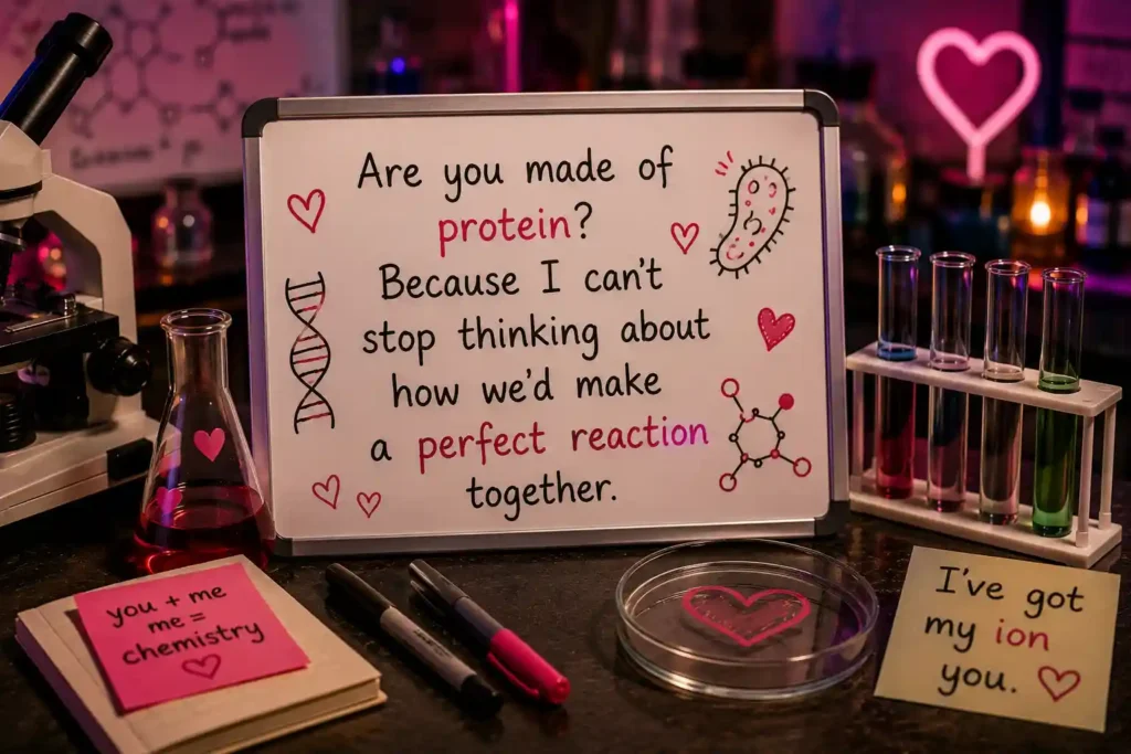 dirty biology pick up lines image