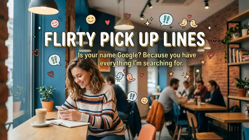 flirty pick up lines image