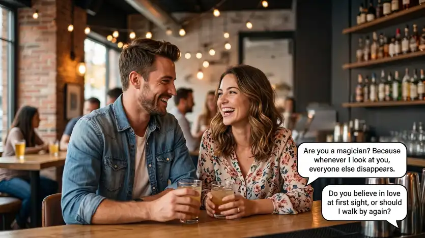 funny flirty pick up lines image