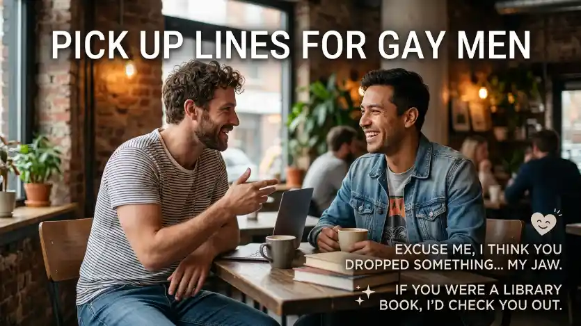 pick up lines for gay men image