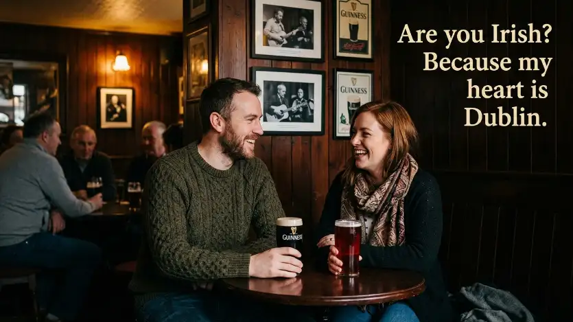 pick up lines for irish image