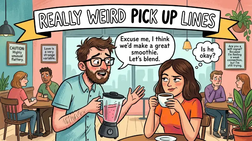 really weird pick up lines image