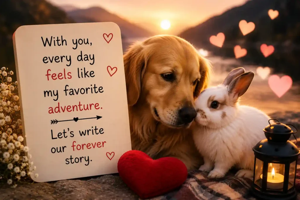 romantic animal pick up line has