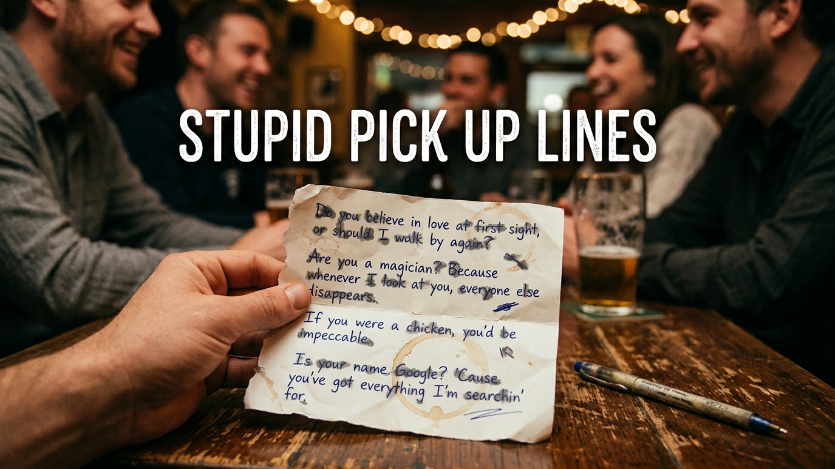 stupid pick up lines image
