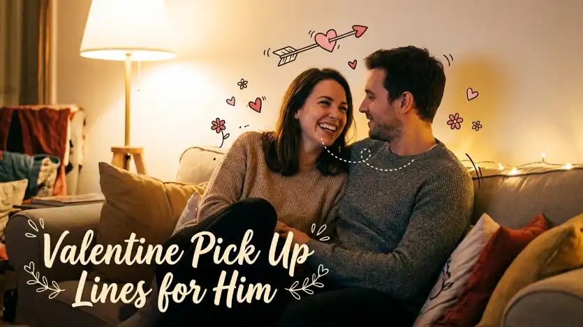 valentine pick up lines for him image