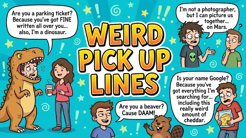 weird pick up lines image