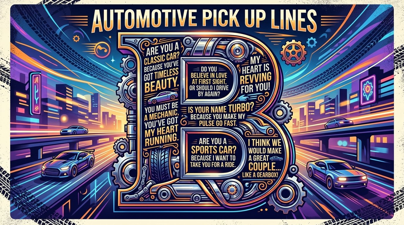 Automotive Pick Up Lines