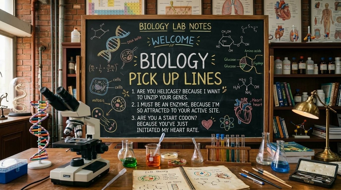 Biology Pick Up Lines