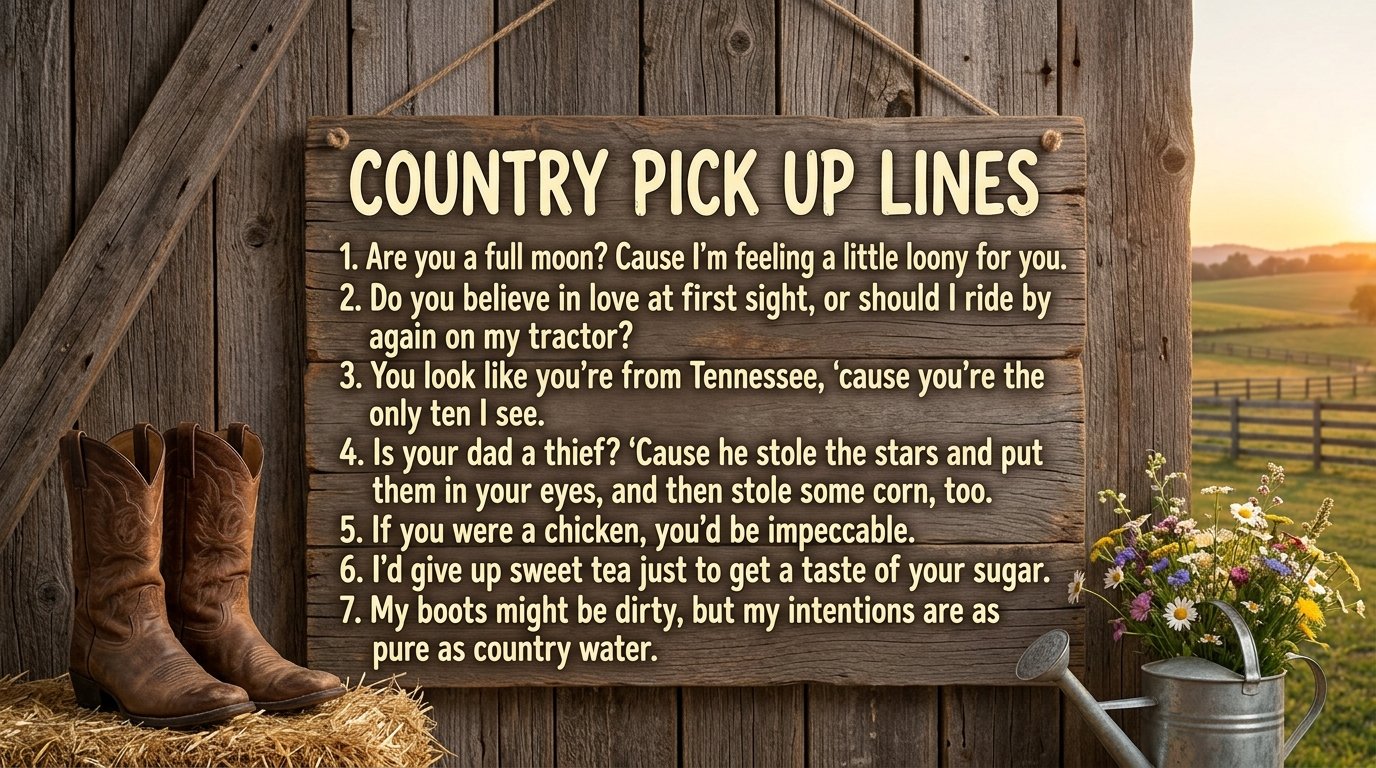 Country Pick Up Lines