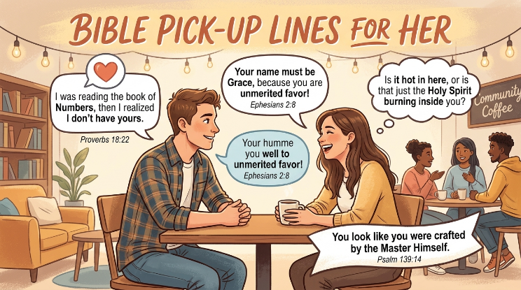 Bible Pick Up Lines for Her
