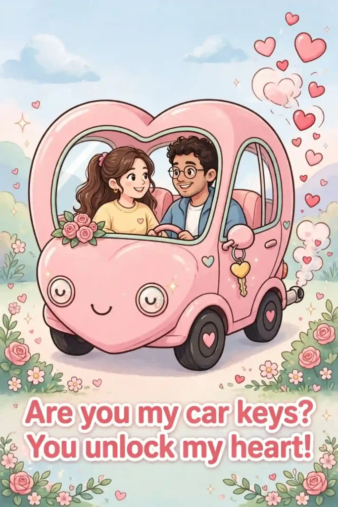6. Cheesy Car Pick Up Lines