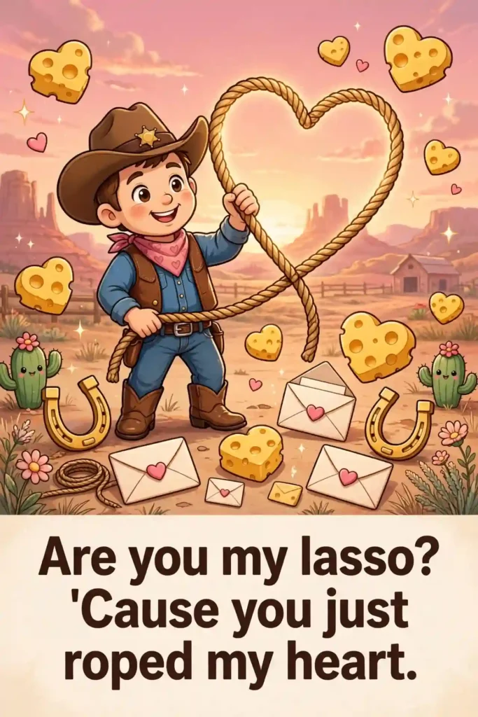 4. Cheesy Cowboy Pickup Lines