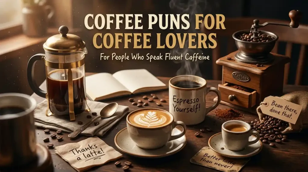  Coffee Puns for Coffee Lovers