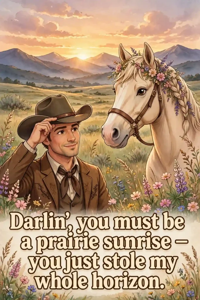 7. Cowboy Pickup Lines for Her