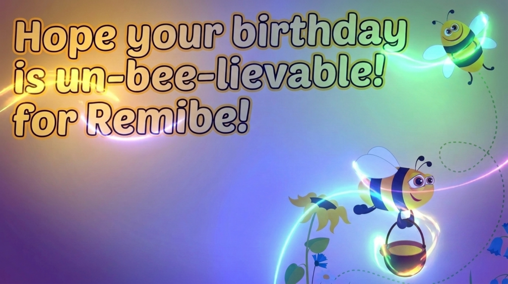 9. Birthday Bee Puns