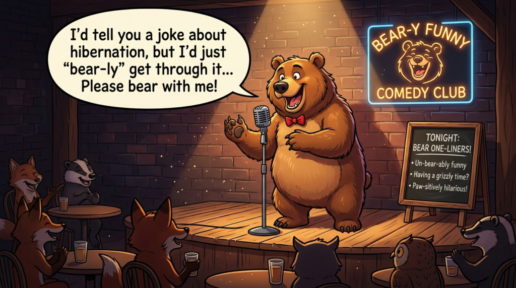 10. Bear One-Liner Puns