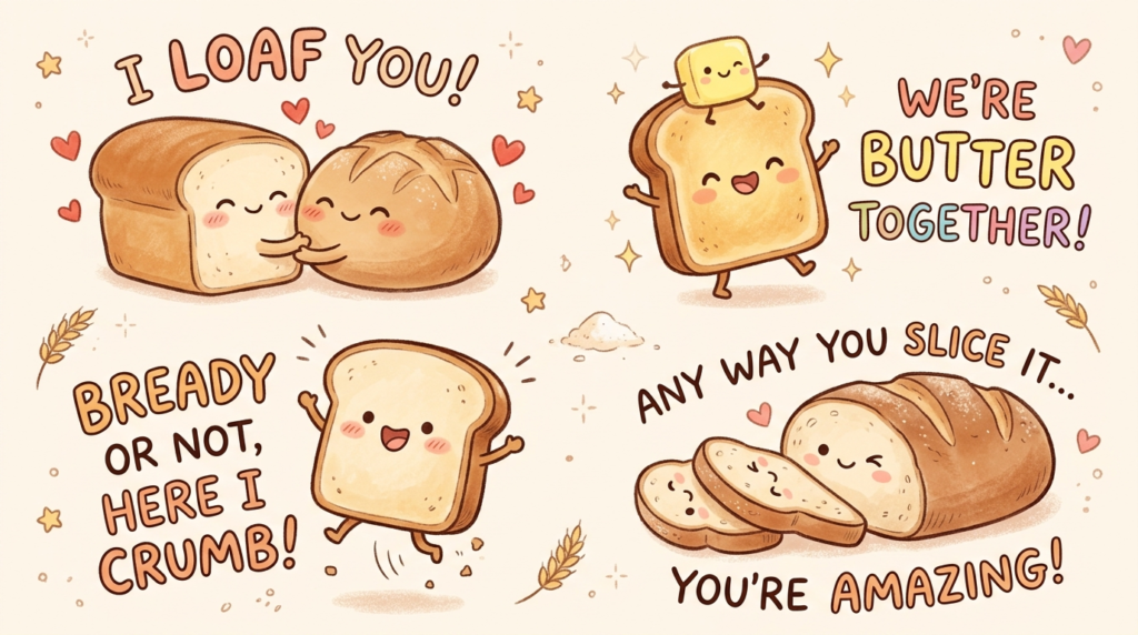 2. Cute Bread Puns