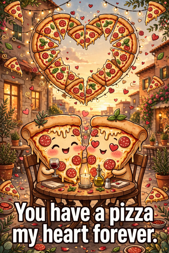 4. Romantic Pizza Puns